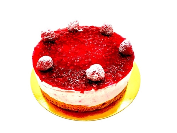 Frambozen cheesecake taartje