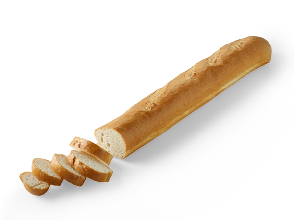 klein wit stok gesneden